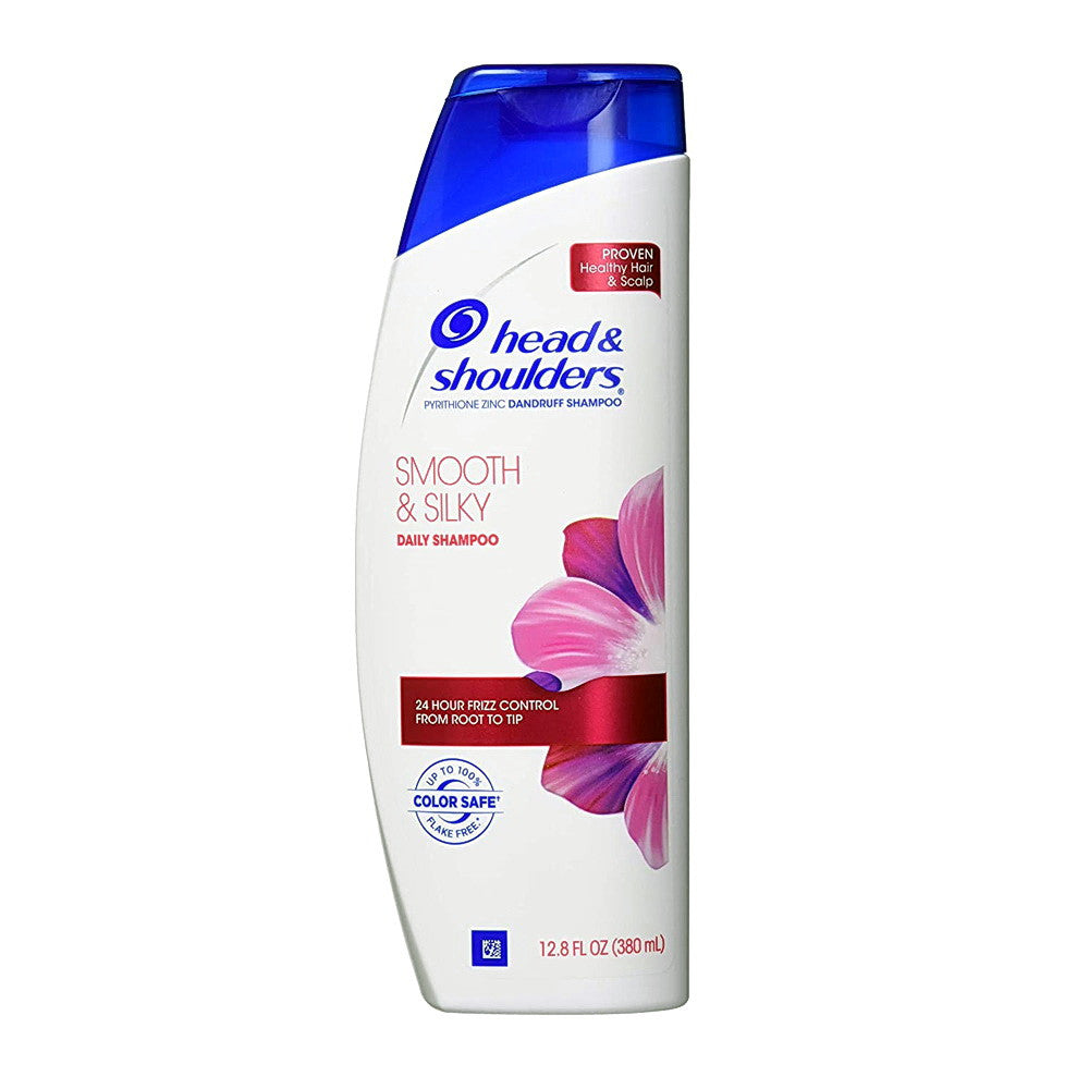 Head and Shoulders Smooth and Silky Anti Dandruff Hair Shampoo, 12.8 Oz